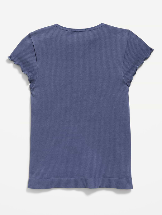 Old Navy Fitted Seamless Ribbed  Performance Top for Girls — photo 4