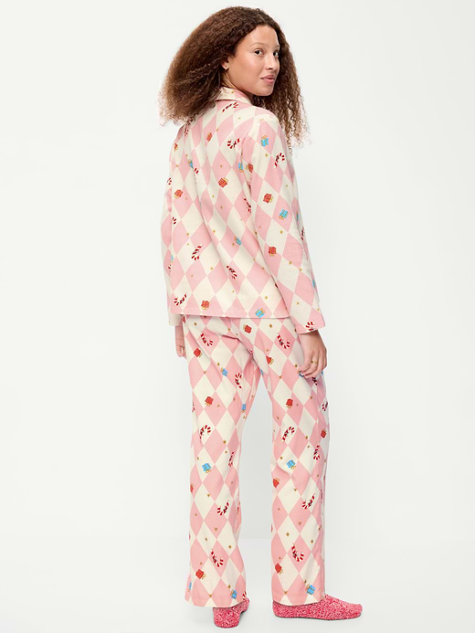 Old Navy Printed Flannel Pajama Pant Set for Women — photo 3