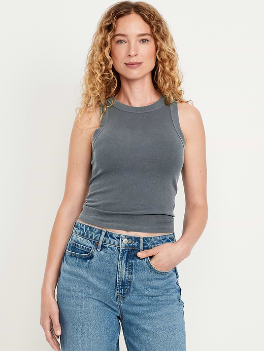 Old Navy Crop Ribbed Tank Top — photo 1
