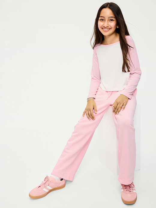 Old Navy High-Waisted Graphic Wide-Leg Sweatpants for Girls — photo 4