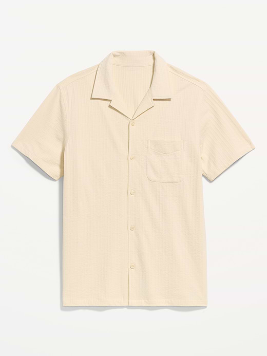 Old Navy Short-Sleeve Textured Camp Shirt — photo 5