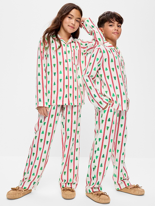 Old Navy Gender-Neutral Printed Flannel Pajama Pants Set for Kids — photo 1