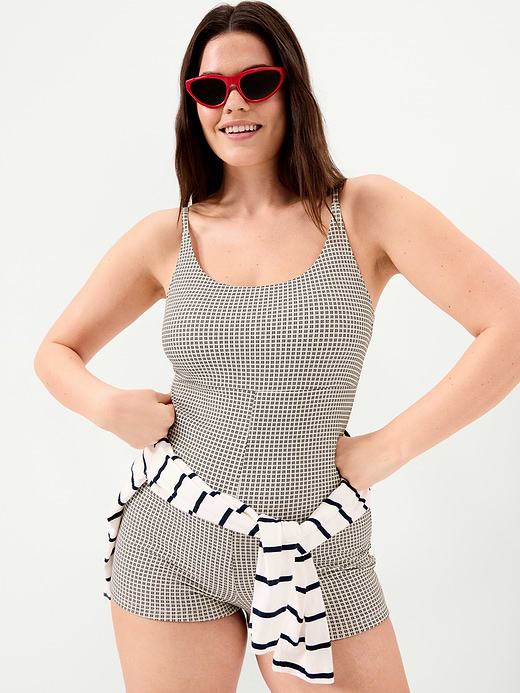 Old Navy Textured Swim Romper — photo 4