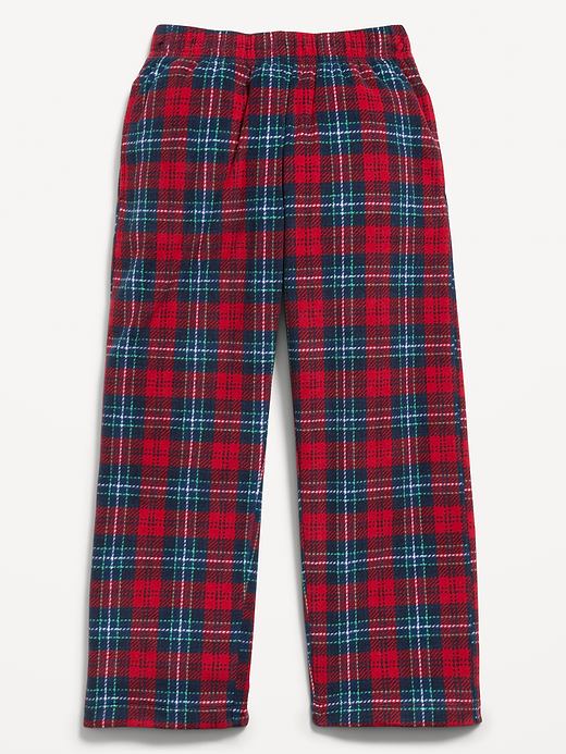 Old Navy Gender-Neutral Microfleece Plaid Pajama Pants for Kids — photo 3