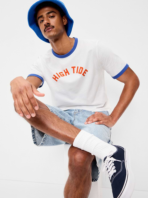 Old Navy Graphic Ringer T-Shirt — photo 4