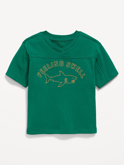 Old Navy Oversized French-Terry Graphic T-Shirt for Toddler Boys