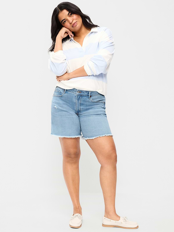 Old Navy High-Waisted OG Jean Cut-Off Shorts -- 7-inch inseam — photo 6
