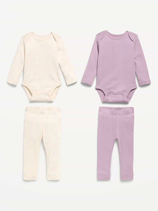 Old Navy Long-Sleeve Bodysuit and Leggings 4-Piece for Baby — photo 3