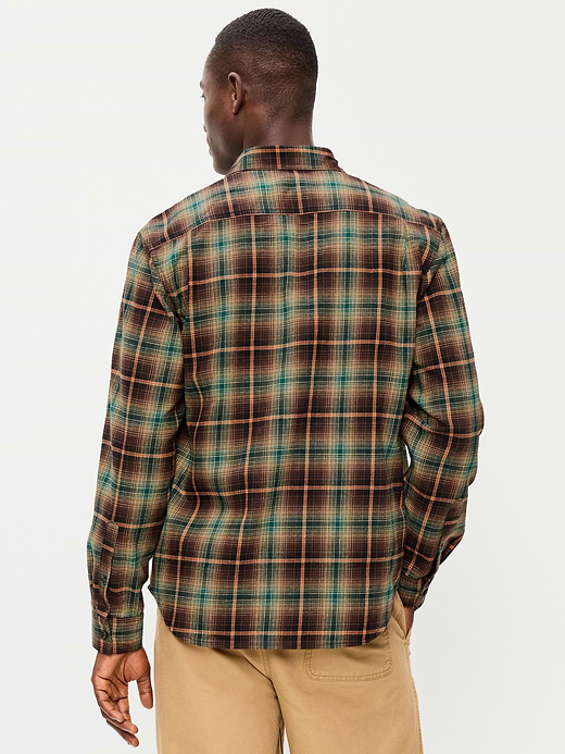 Old Navy Relaxed Long-Sleeve Flannel Pocket Shirt — photo 3