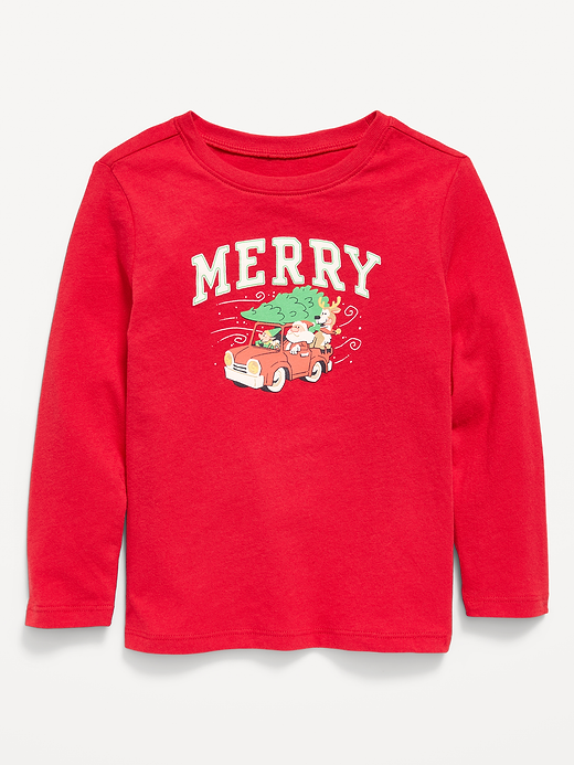 Old Navy Long-Sleeve Graphic T-Shirt for Toddler Boys — photo 1