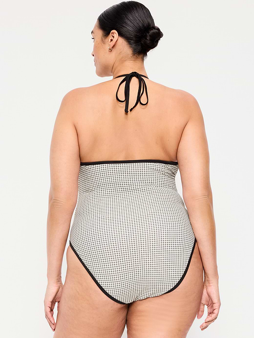 Old Navy Pique V-Neck Halter Swimsuit — photo 9