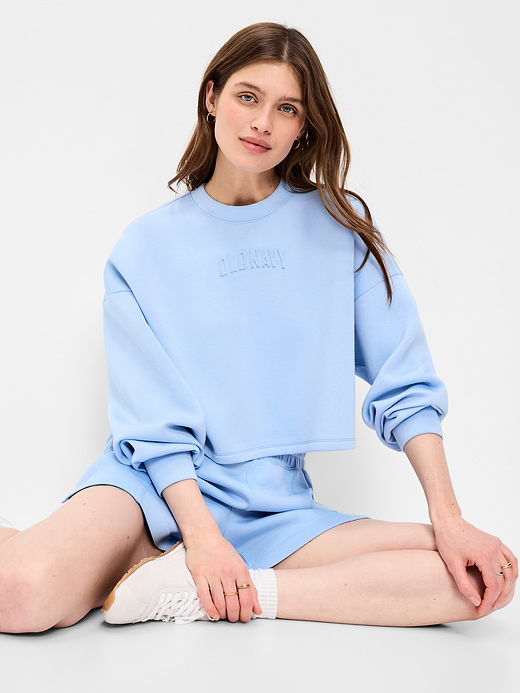 Old Navy Bounce Fleece Quilted Crew-Neck Top — photo 4