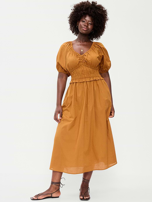 Old Navy Fit & Flare Prairie Midi Dress — photo 7