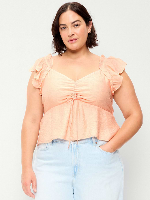 Old Navy Flutter-Sleeve Fit & Flare Top — photo 7