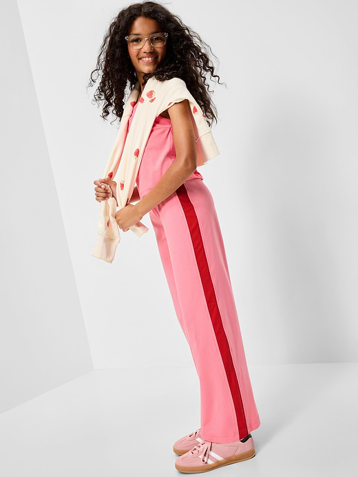 Old Navy High-Waisted PowerChill Crossover Wide-Leg Pants for Girls — photo 4