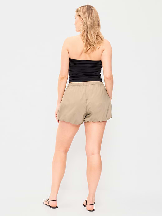 Old Navy Poplin Bubble Hem Shorts — photo 7