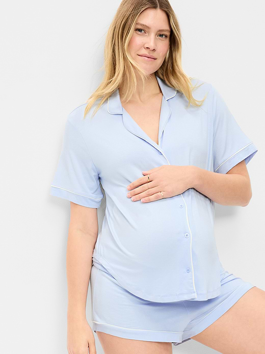 Old Navy Maternity Classic Pajama Short Set — photo 4