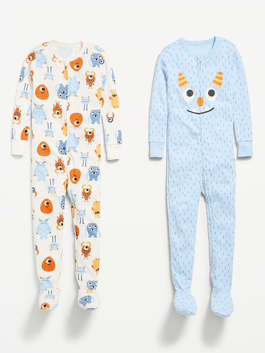 Old Navy Snug-Fit 2-Way-Zip Pajama One-Piece 2-Pack for Toddler & Baby — photo 3