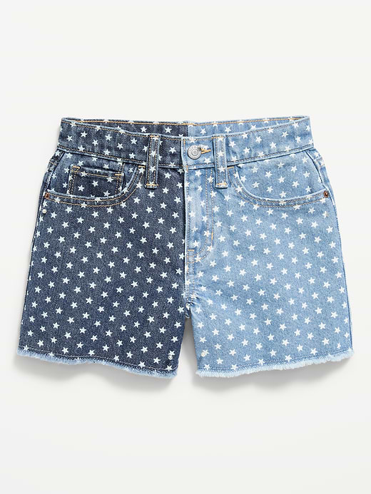 Old Navy High-Waisted Ripped Frayed-Hem Jean Shorts for Girls — photo 5