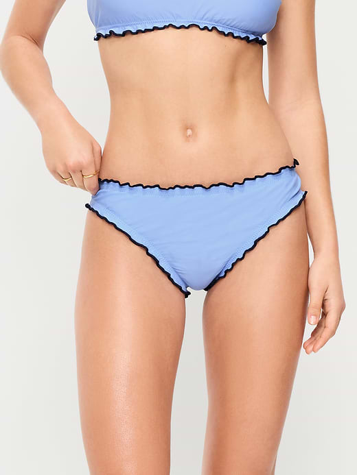Old Navy Mid-Rise Ruffle Trim Swim Bottoms