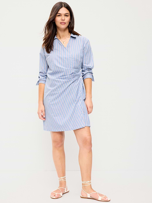 Old Navy Wrap Mini Shirt Dress — photo 7