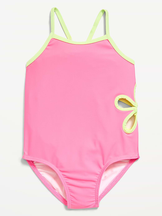 Old Navy Side Cutout One-Piece Swimsuit for Toddler Girls — photo 1