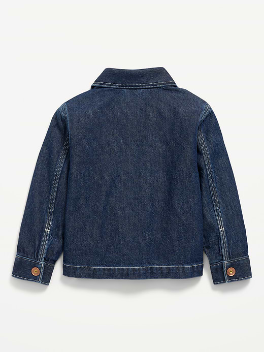 Old Navy Loose Unisex Denim Barn Coat for Toddler — photo 3