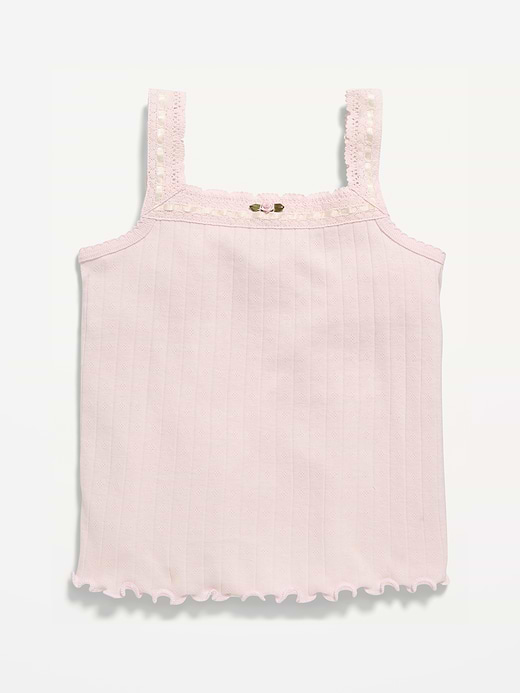 Old Navy Fitted Printed Henley Tank Top for Girls — photo 3