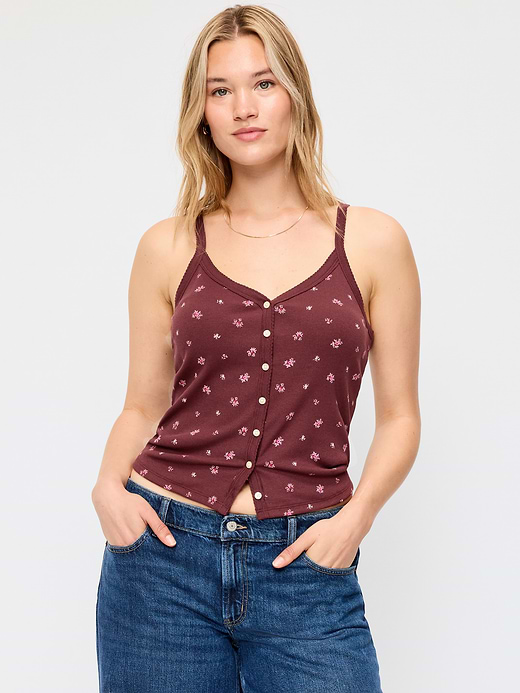 Old Navy Button-Front Cami Tank Top — photo 6
