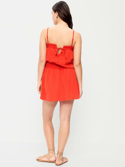 Old Navy Crinkle Gauze Ruffle Waist Mini Skort — photo 7