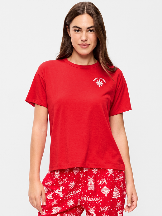 Old Navy Short-Sleeve Graphic Pajama T-Shirt — photo 1
