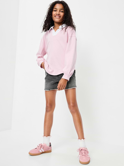 Old Navy High-Waisted Ripped Frayed-Hem Jean Shorts for Girls — photo 4