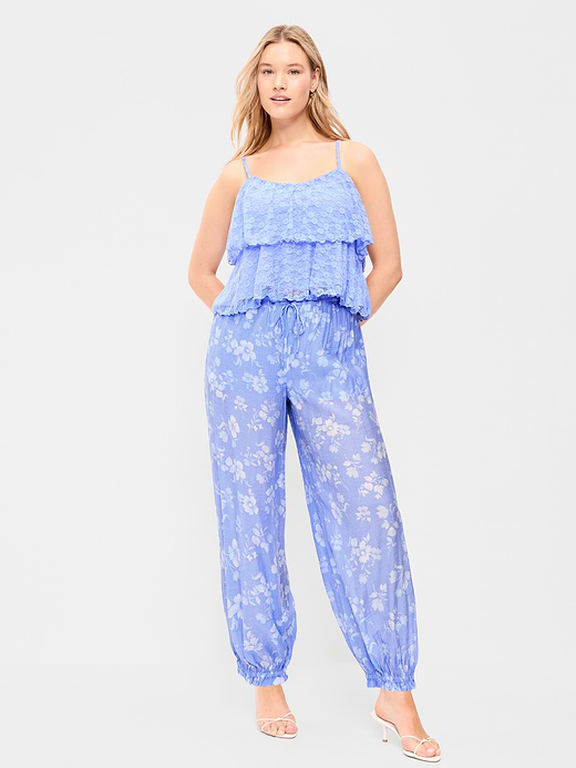 Old Navy High-Waisted Sheer Chiffon Harem Pants — photo 6
