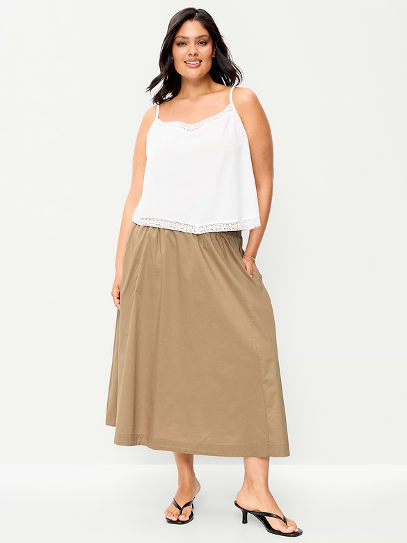 Old Navy Poplin Midi Skirt — photo 9