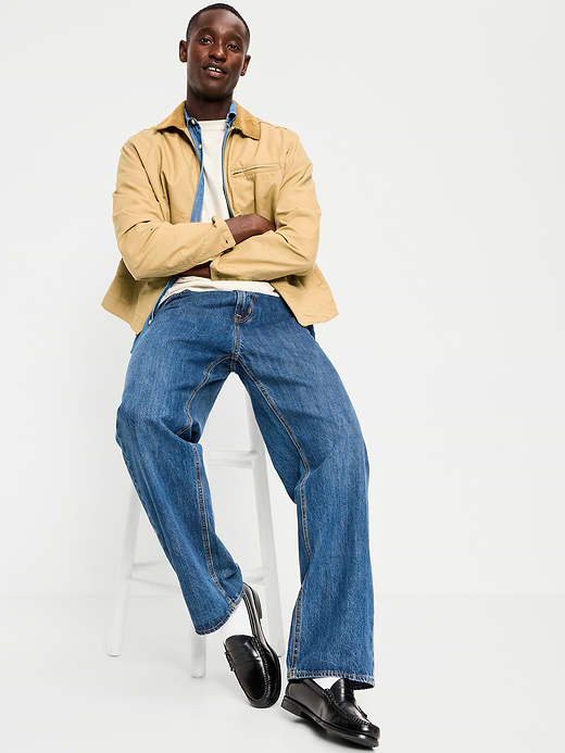 Old Navy Cropped Canvas Barn Jacket — photo 4