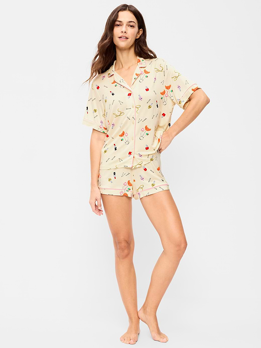 Old Navy Sunday Sleep Knit Jersey Short Set — photo 1