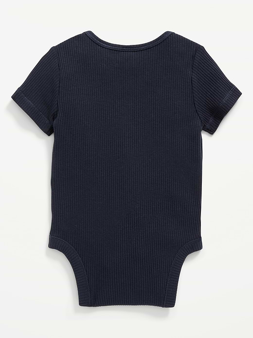 Old Navy Unisex Short-Sleeve Rib-Knit Bodysuit for Baby — photo 3
