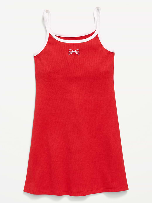 Old Navy Fitted Sleeveless Ribbed Swing Dress for Girls — photo 4