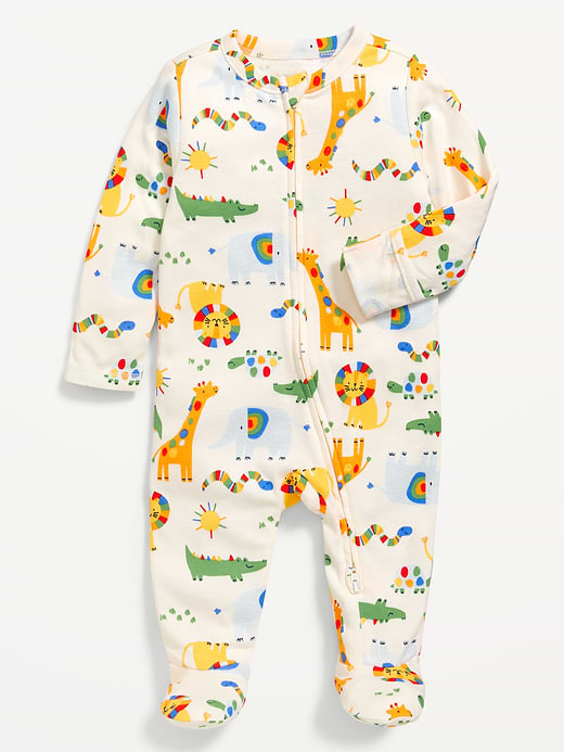 Old Navy Unisex 2-Way-Zip Sleep & Play Footed One-Piece for Baby — photo 1