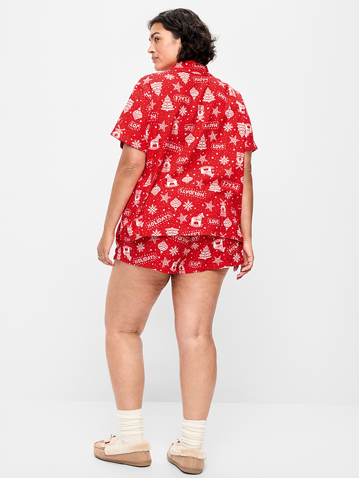 Old Navy Flannel Pajama Short Set for Women — photo 8