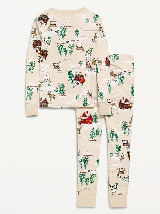 Old Navy Gender-Neutral Printed Snug-Fit Pajama Set for Kids — photo 3
