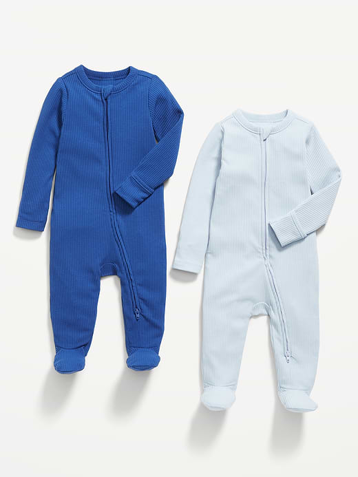 Old Navy 2-Way-Zip Sleep & Play Footed One-Piece 2-Pack for Baby — photo 4