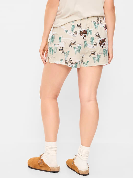 Old Navy Flannel Boxer Pajama Shorts for Women — photo 7
