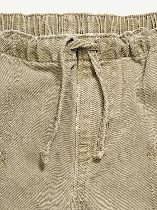 Old Navy Pull-On Low-Rise Super Baggy Wide-Leg Cargo Jeans for Girls — photo 6