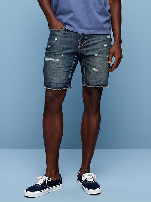 Old Navy Baggy Carpenter Jean Shorts-- 10-inch inseam — photo 3