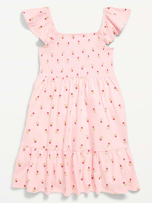 Old Navy Printed Smocked Fit and Flare Dress for Girls — photo 4