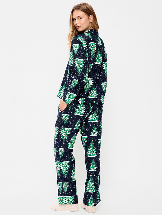 Old Navy Printed Flannel Pajama Pant Set for Women — photo 3
