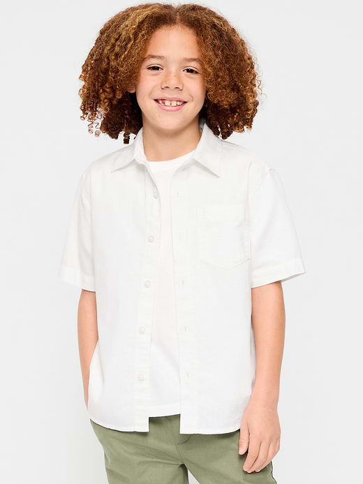 Old Navy Short-Sleeve Pocket Oxford Shirt for Boys — photo 1