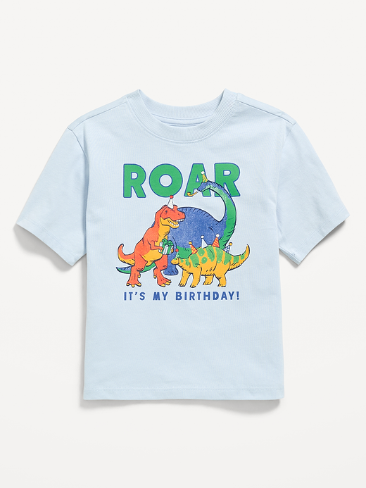 Old Navy Oversized Short-Sleeve Birthday Graphic T-Shirt for Toddler Boys — photo 3