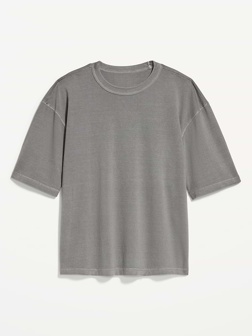 Old Navy Garment-Dyed Heavyweight Cropped T-Shirt — photo 4